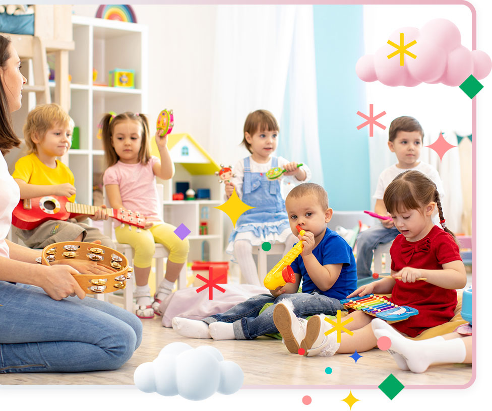 Grupa bawiących się dzieci